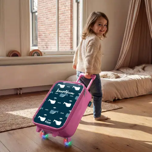 Walvisweelde Kinderkoffer - Roze klein -sfeer1