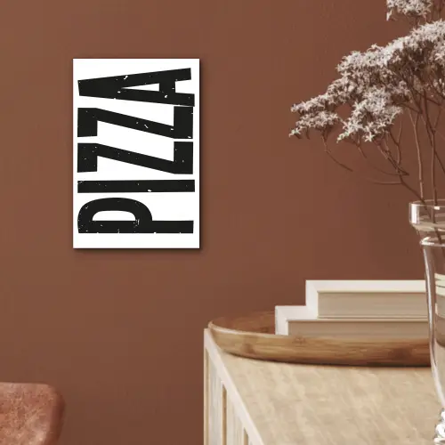 Pizza - Japandi - Decoratie - Vintage aluminium wit klein -sfeer4