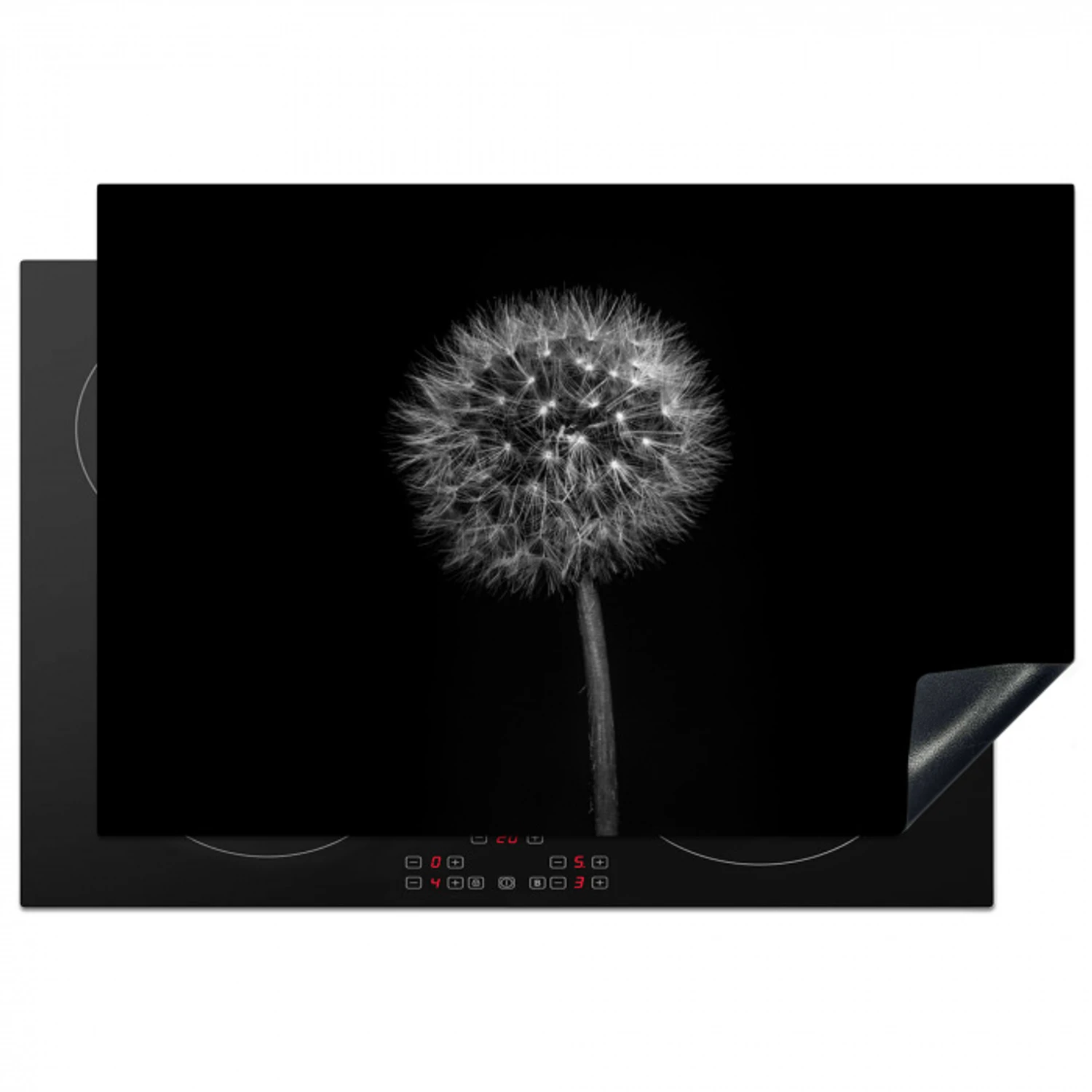 Sterrennacht van Paardenbloem Inductie beschermer vinyl 3mm klein -3d