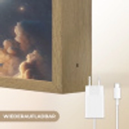 Ruimtevaart - Raket - Space - Sterren Light Box met batterij (Wandlamp kind) middel -USP_websiteoplaadbaarDE