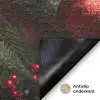 Kerst - Quote - Rood - Kerstballen Deurmat klein -antislip_NL