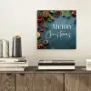 Merry Christmas - Blauw - Kerst - Winter aluminium wit klein -sfeer1