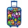 Grappige kleurrijke monsters Kinderkoffer - Blauw klein -zz3dotto