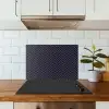 Plaid - Patroon - Visgraad - Blauw keuken achterwand spatscherm klein 900 -sfeer2