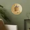 Pannenkoeken - Eten - Honing - Geel Akoestische PET Vilt - Rond klein -sfeer2