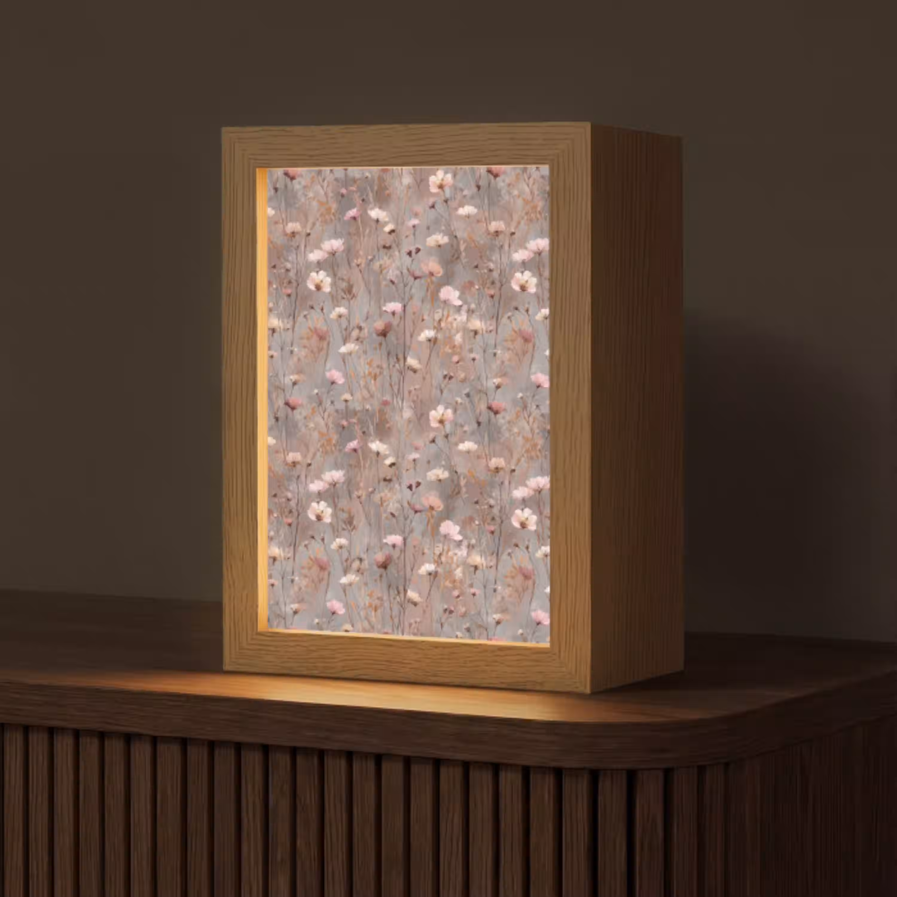 Bloemen - Wild - Pastel Light Box met kabel (Tafellamp) klein 925 -z3d_website