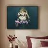 Vrouw - Roos - Quote Textielframe zwart klein -sfeer1