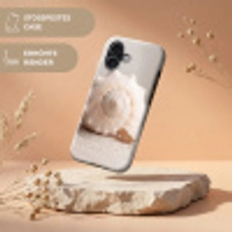 Schelp - Detail - Beige Toughcase MagSafe Apple iPhone 17 klein -USP_RandenV_DE