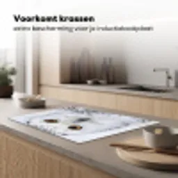 Sneeuwuil - Oog - Wildlife - Wit Inductie beschermer vinyl 3mm klein -sfeer1