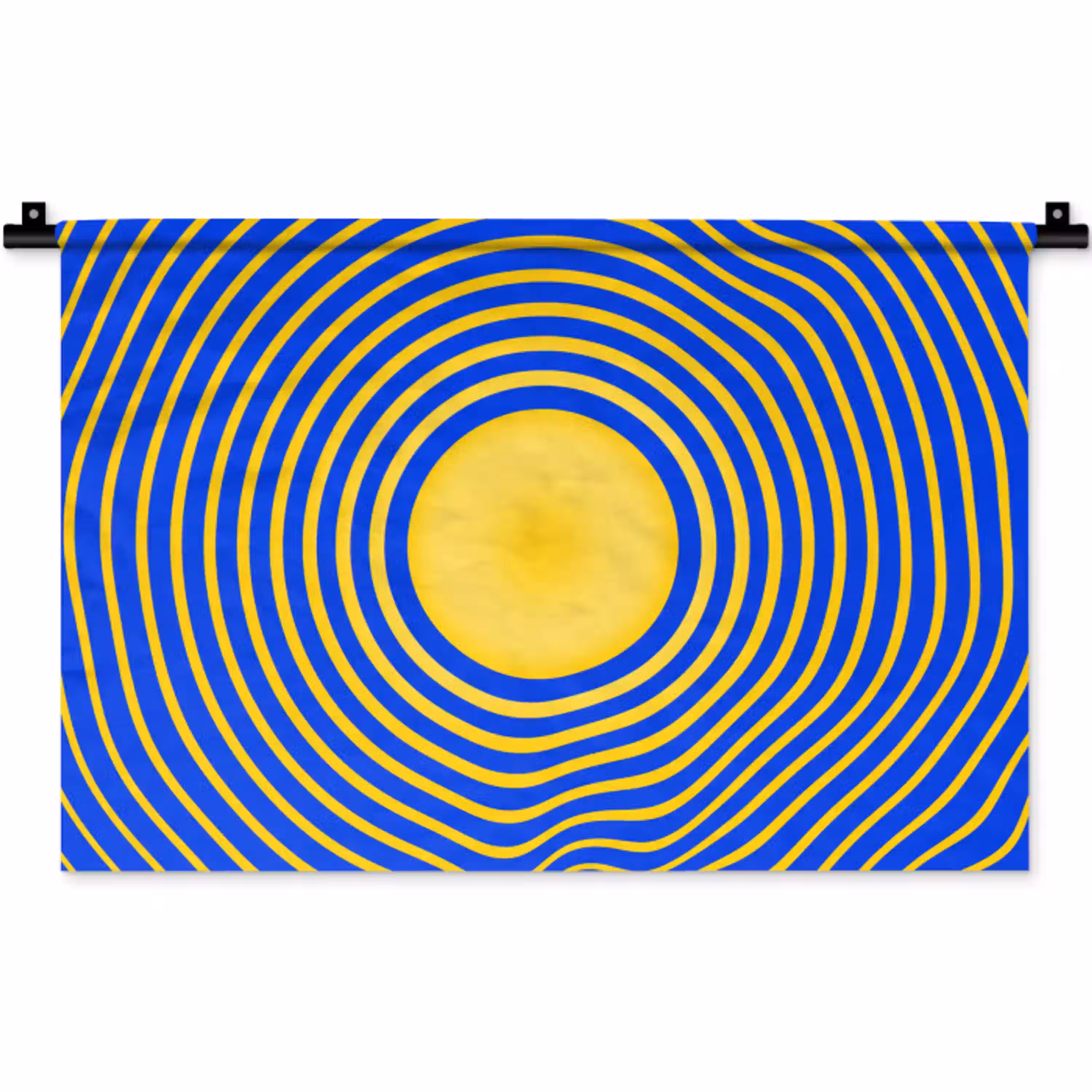 Abstract patroon - Blauw Wandkleed katoen klein -zz3d