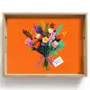 Kaartje - Boeket - Bloemen Dienblad Rechthoek middel -z3d_shopping