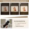 Illustratie - Mascara - Vrouw - Geel Light Box met batterij (Wandlamp) middel -USP_dimbaarNL
