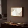 Bruin - Japandi - Abstract Light Box met batterij (Wandlamp) middel -sfeer1