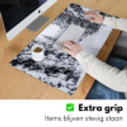 Bos - Winter - Sneeuw - Pad - Natuur Muismat XXL klein -sfeer3