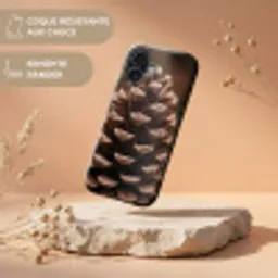 Dennenappel - Bos - Herfst - Bruin - Sfeervol Toughcase MagSafe Apple iPhone 17 klein -USP_RandenV_FR