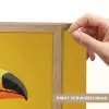 Toekan - Minimalistisch - Snavel - Oranje Light Box met batterij (Wandlamp) middel -USP_websiteprintNL