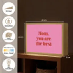 Moeder - Boodschap -Roze Light Box met batterij (Wandlamp) middel -USP_websiteoverzichtNL