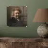 Zelfportret - Schilderij van Rembrandt van Rijn plexiglas 5mm klein -sfeer3