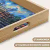 Grachten Amsterdam - Huizen - Stad - Kleurrijk Dienblad Rechthoek middel -USP_HandgreepNL