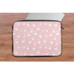 Spookjes - Patroon - Roze laptophoes neopreen klein 279 -tafel