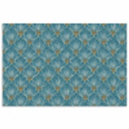 Symmetrisch - Patroon - Blauw poster papier klein 62 -3d