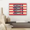 Sardines - Rood en beige strepen canvas 2cm klein -sfeer6