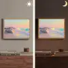 Zomerlicht - Strand - Fonkelende accenten Light Box met batterij (Wandlamp) middel -sfeer3