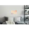 Golvende vormen - Abstract - pastel Muursticker klein -slaapkamer