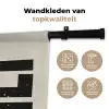 Vintage - Chef - Japandi - Zwart Wandkleed katoen klein -sfeer2