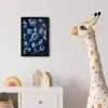 Bessen - Blauw - Fruit fotolijst zwart zonder passe partout klein -usfeer4_kinderkamer