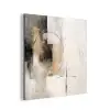 Kunst - Abstract - Grijs - Industrieel aluminium wit klein -3d