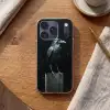 Raaf - Vogels - Zwart Telefoonhoesje iPhone 17 Pro klein -sfeer1
