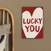 Lucky - Hart - Rood canvas 2cm klein -sfeer3