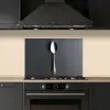 Zilver - Metaal - Lepel keuken achterwand spatscherm klein -sfeer1