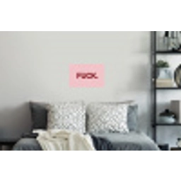Statement - Krachtig - Roze Muursticker klein -slaapkamer