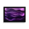 Golven - Abstract - Paars fotolijst zwart zonder passe partout klein -3d
