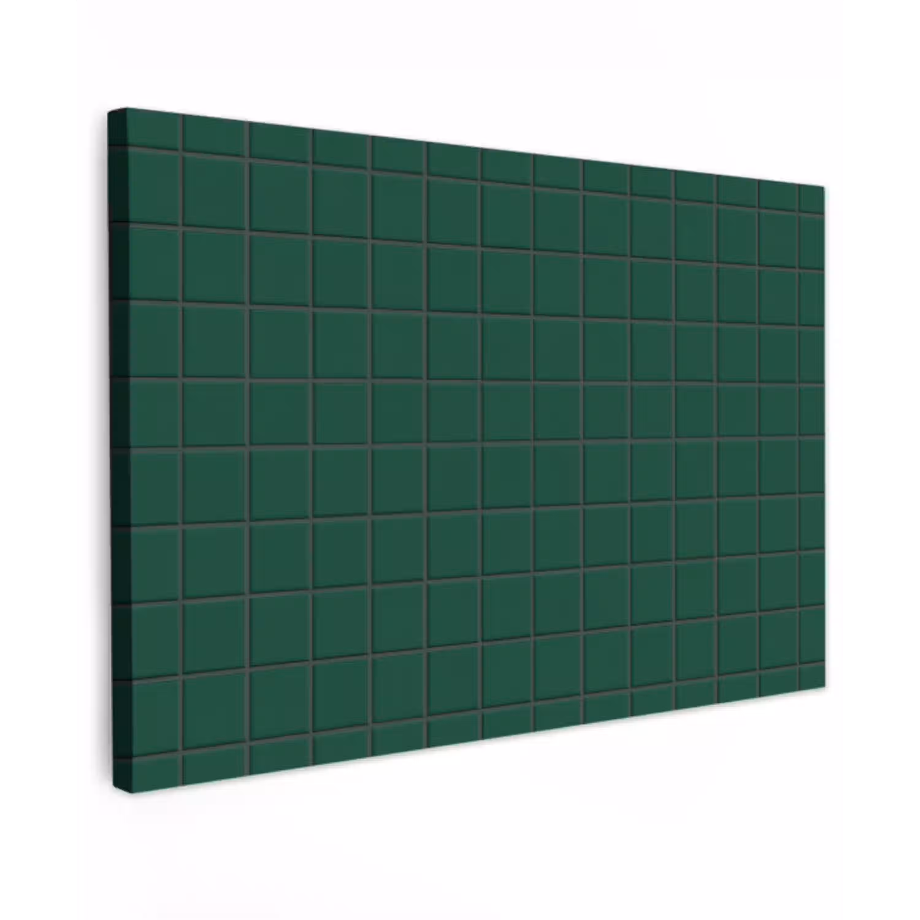 Patroon - Tegels - Dennen - Groen canvas 2cm klein 34 -z3d