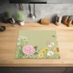 Botanisch - Bloemen - Kleurrijk Inductie beschermer vinyl 3mm middel -sfeer5