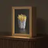 Friet - Porselein - Delfts blauw - Eten Light Box met kabel (Tafellamp) klein -z3d_website