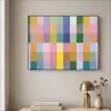 Blokken - Vierkant - Patroon - Gekleurd Textielframe - compleet frame klein -sfeer2