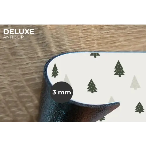 Illustratie - Kerstbomen - Wit Placemat vinyl groot 368 -closeup