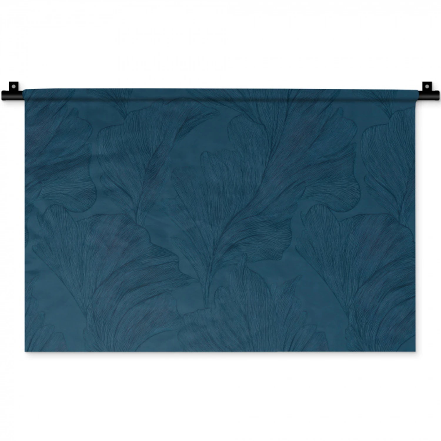 Abstract - Patroon - Donkerblauw - Elegant Wandkleed katoen klein 269 -zz3d