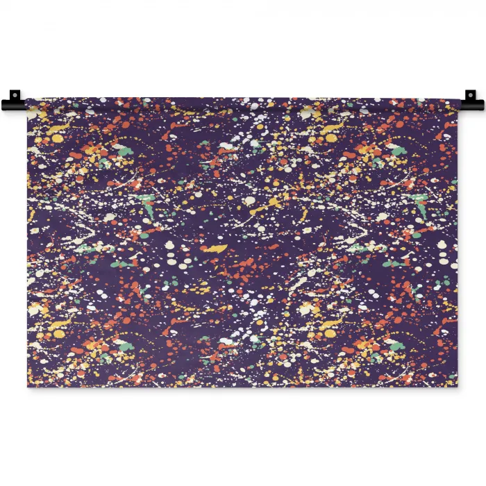 Spat - Abstract - Stippen Wandkleed katoen klein 269 -zz3d