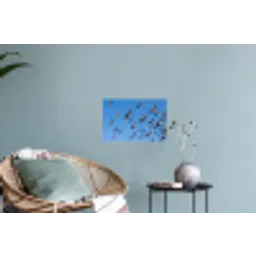Zwaluwen - Vliegen - Blauw Muursticker klein -plant