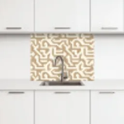 Modern - Abstract - Beige keuken achterwand 2 middel 865 -3d