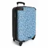 Bladvormige vormen op beige achtergrond NBS - Handbagage koffer - Volwassenen Unisex middel -productfoto_3d