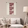 Japandi - Vintage - Decoratie - Rood Wandkleed katoen klein -sfeer4