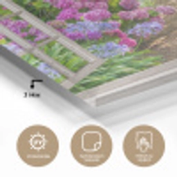 Hortensia - Doorkijk - Bloemen - Zomer - Paars - Pad plexiglas 5mm klein -wsfeer2_DE