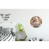 Kerst - Gnome - Bord - Kleurrijk Wandcirkel aluminium klein -kinderkamer