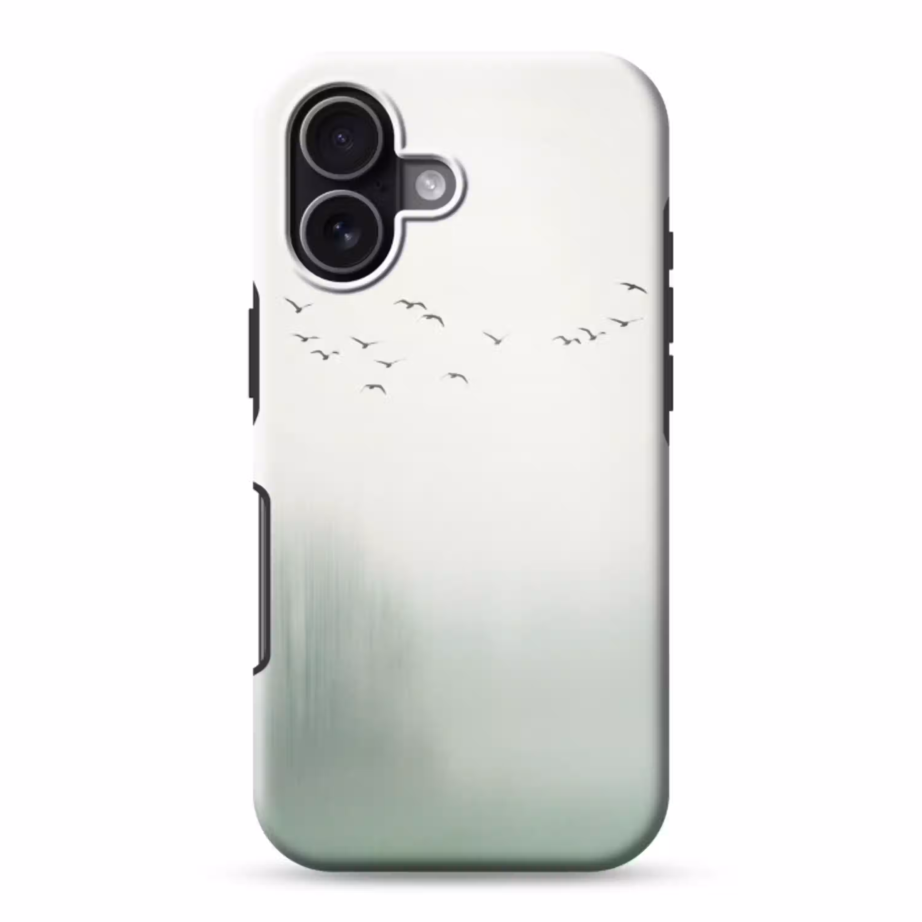 Vogel - Vlucht - Natuur - Minimalistisch Toughcase MagSafe Apple iPhone 17 klein -3d